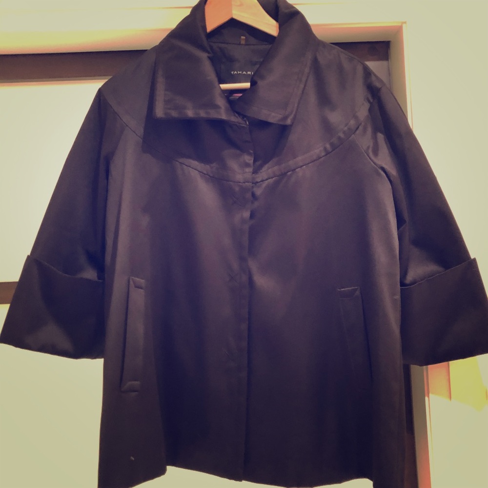 Tahari satin jacket